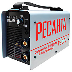 Сварочный аппарат инверторный САИ 190 РЕСАНТА сварочный ток до 190 А диаметр электрода до 5 мм 65/2