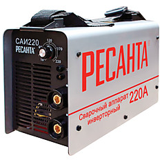 Сварочный аппарат инверторный САИ 220 РЕСАНТА сварочный ток до 220 А диаметр электрода до 5 мм 65/3
