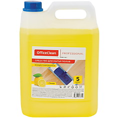 Средство для мытья полов OfficeClean Proffesional "Универсальное концентрат Лимон", канистра, 5л