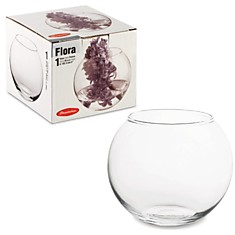 Ваза Flora круглая высота 10 см стекло PASABAHCE 43417