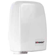 Сушилка для рук SONNEN HD-120 1000 Вт время сушки 30 секунд пластиковый корпус белый 604190