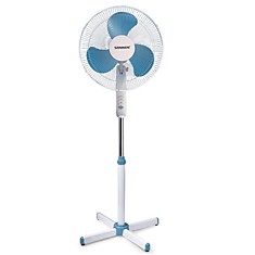 Вентилятор напольный SONNEN SF-45W-40-02 d=40 см 45 Вт 3 скоростных режима белый/синий 451034