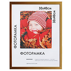 Рамка премиум 30х40 см пластик багет 13 мм Maria золото 5052-15-0021
