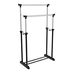 Вешалка для плечиков SHT-WR4150 1615х860х440 мм пластик/металл черная/хром