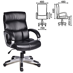 Кресло офисное BRABIX Impulse EX-505 экокожа черное 530876