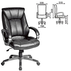Кресло офисное BRABIX Maestro EX-506 экокожа черное 530877
