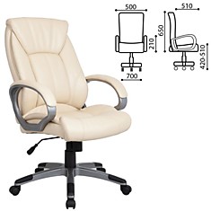 Кресло офисное BRABIX Maestro EX-506 экокожа бежевое 531168