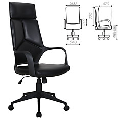 Кресло офисное BRABIX Prime EX-515 экокожа черное 531569