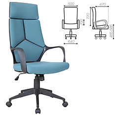 Кресло офисное BRABIX Prime EX-515 ткань голубое 531568