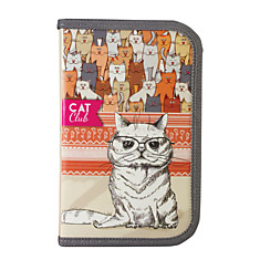 Пенал 1 отделение, для учениц начальной школы, "Кошачий клуб", 19х11 см, ПН-0192