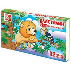 Пластилин ЛУЧ "Zoo", 12 цветов, 162 г, 19С 1272-08