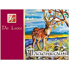 Пластилин классический ЛУЧ "Люкс", 10 цветов, 175 г, со стеком, пластиковый вкладыш с трафаретом, 14С 1034-08