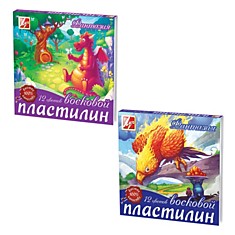 Пластилин восковой ЛУЧ "Фантазия", 12 цветов, 210 г, со стеком, картонная упаковка, 25С1523-08