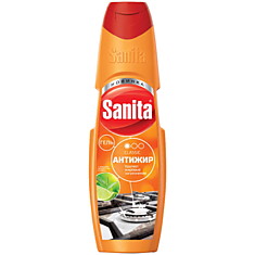 Средство чистящее Sanita "Антижир. Зеленый чай и лайм", гель, 500мл