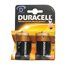 Батарейки DURACELL Basic D LR20 Alkaline комплект 2 шт. в блистере 15 В MN 1300D LR20