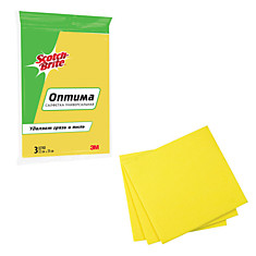 Салфетки универсальные SCOTCH-BRITE комплект 3 шт. Оптима вискоза 32х38 см GPW-O