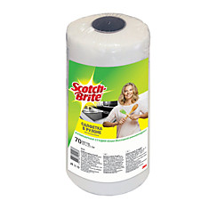 Салфетки универсальные SCOTCH-BRITE в рулоне 70 шт. вискоза 24х25 см для дома и офиса GPW-ROL