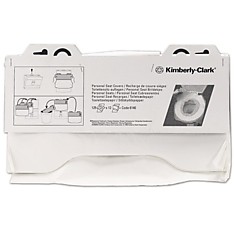 Покрытия на унитаз KIMBERLY-CLARK 1/2 сложения 125 штук 381х457 комплект 12 штук белые диспенсер 601549 6140