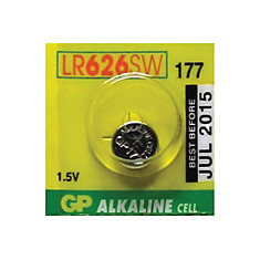 Батарейка GP Alkaline 177 (G4 LR626) алкалиновая 1 шт. в блистере (отрывной блок) 4891199026690