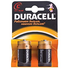 Батарейки DURACELL Basic C LR14 Alkaline комплект 2 шт. в блистере 15 В