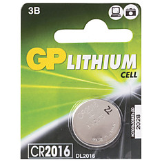 Батарейка GP Lithium CR2016 литиевая 1 шт. в блистере (отрывной блок) CR2016-7CR5
