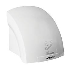 Сушилка для рук SONNEN HD-688 2000 Вт время сушки 25 секунд пластиковый корпус белая 604192