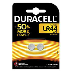 Батарейки DURACELL LR44 Alkaline комплект 2 шт. в блистере 15 В 81488664