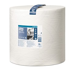 Бумага протирочная TORK (Система W1) 1000 листов в рулоне 34х369 см 2-слойная высокой прочности 130060