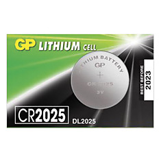 Батарейка GP Lithium CR2025 литиевая 1 шт. в блистере (отрывной блок) CR2025-7CR5