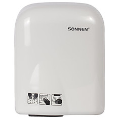 Сушилка для рук SONNEN HD-165 1650 Вт время сушки 25 секунд пластиковый корпус белый 604191