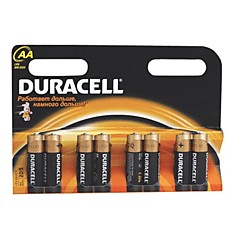 Батарейки DURACELL Basic AA LR6 Alkaline комплект 8 шт. в блистере 15 В