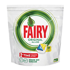 Средство для мытья посуды в посудомоечных машинах 84 шт. FAIRY (Фейри) All in 1 Лимон капсулы FR-81652888