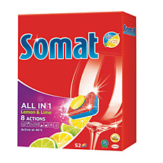 Средство для мытья посуды в посудомоечных машинах 52 шт. SOMAT (Сомат) All-in-1 таблетки 2072246