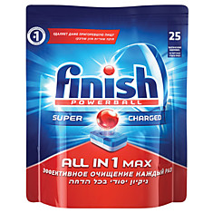 Средство для мытья посуды в посудомоечных машинах 25 шт. FINISH (Финиш) All in 1 таблетки 3025693