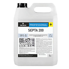 Средство дезинфицирующее 5 л PRO-BRITE SEPTA 200 щелочное низкопенное концентрат 191-5