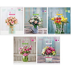 Тетрадь 96л., А5, клетка ArtSpace "Цветы. Spring in the air"