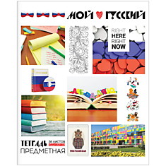 Тетрадь предметная 36л. ArtSpace "Копилка знаний" - Русский язык, ВД-лак