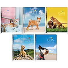 Тетрадь 80л., А5, клетка на гребне ArtSpace "Животные. My pets"