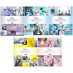 Тетрадь 96л., А5, клетка Hatber "Beautiful colour"