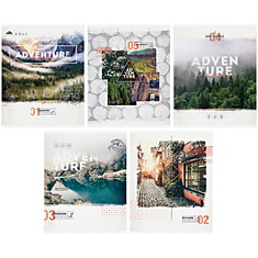 Тетрадь 96л., А5, клетка ArtSpace "Путешествия. Discover style"