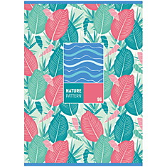 Тетрадь 96л., А4, клетка BG "Nature pattern"