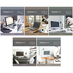 Тетрадь 96л., А5, клетка ArtSpace "Офис. Worktime", глянцевый уф-лак