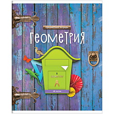 Тетрадь предметная 48л. ArtSpace "Ключ к знаниям" - Геометрия, ТВИН-лак, конгрев