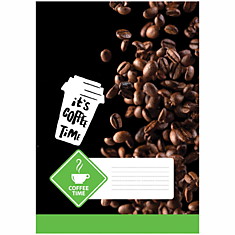 Тетрадь 80л., А4, клетка BG "Coffee time", выборочный уф-лак