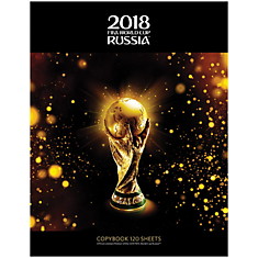 Тетрадь на кольцах А5, 120л., Hatber "ЧМ по футболу 2018-Золотой кубок"