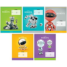 Тетрадь 12л., клетка ArtSpace "Роботы. Cool robots"
