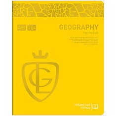 Тетрадь предметная 48л. Greenwich Line "Royal Book" - География, ламинация, выб. уф-лак, 70г/м2