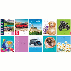 Тетрадь 18л., линия BG "Super-Mix-6", 10 дизайнов