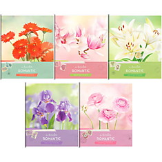 Тетрадь 96л., А5, клетка ArtSpace "Цветы. Blooming moments", ВД-лак