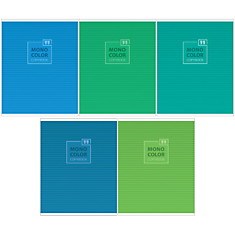Тетрадь 48л., А5, линия ArtSpace "Моноколор. Blue&amp;Green"